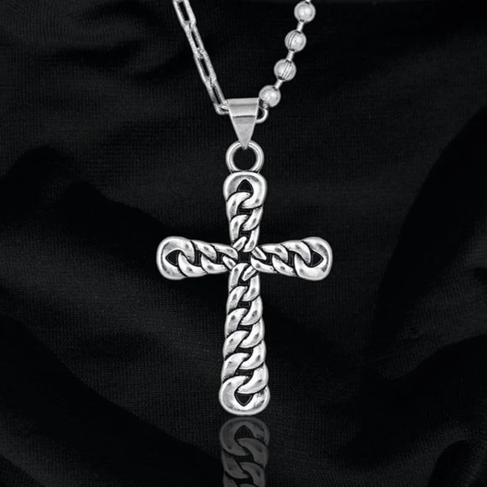 Montana Silversmiths Linked Cross‎ Necklace for Men Or Women Retail $55 - NEW